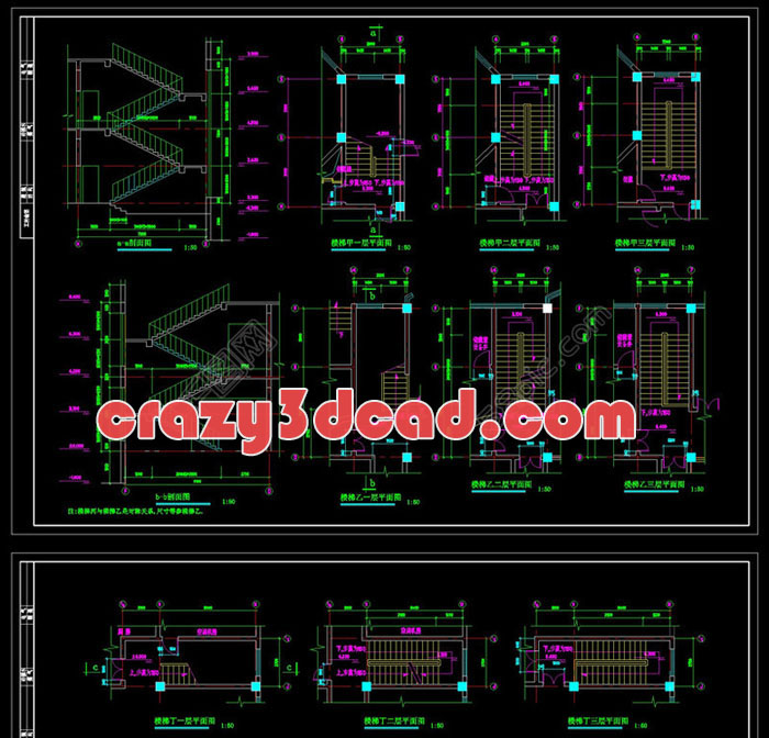 Stair cad detail material